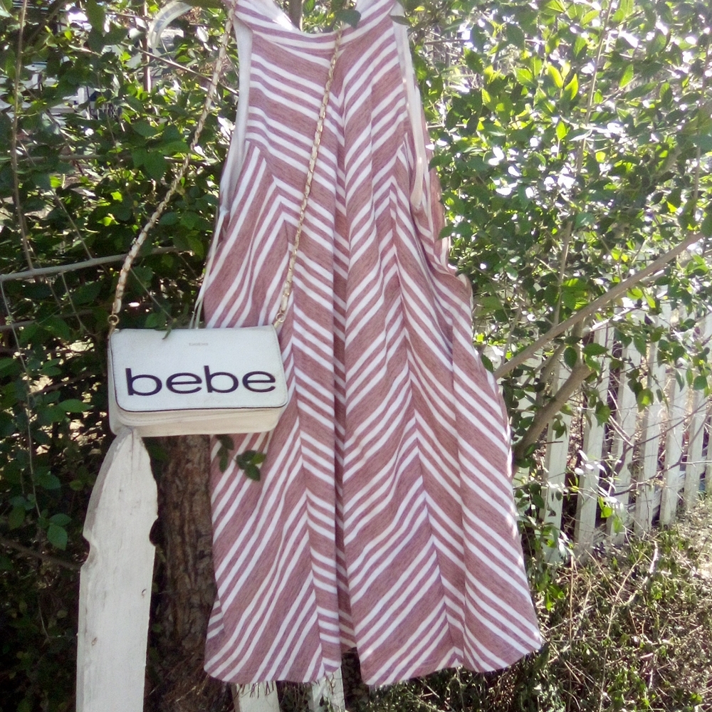 Woman knee length Dress w/Bebe Purse